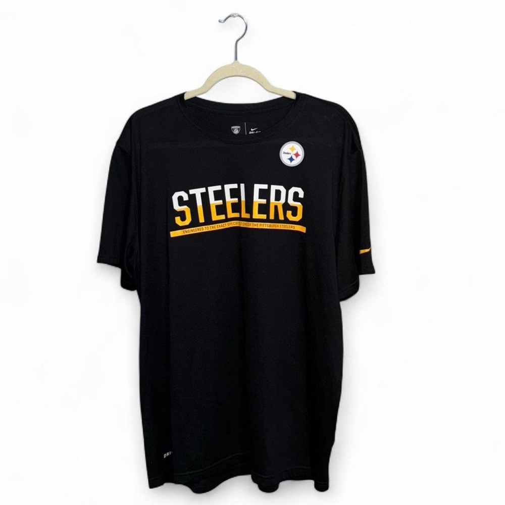 NFL Nike Men’s Training Black Dri-Fit Pittsburgh Steelers Short Sleeve Shirt XL